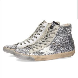 NEW IN BOX Authentic Golden Goose Glitter Suede Sneakers